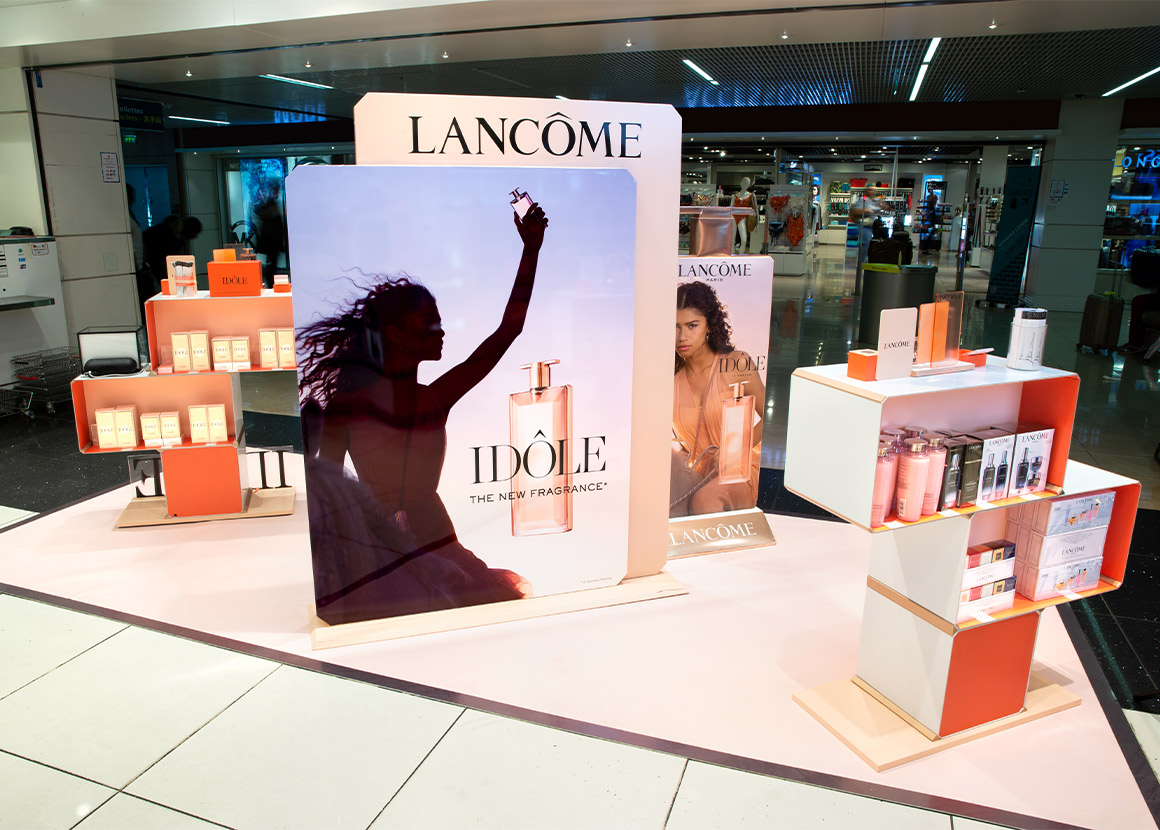 Projet Lancôme Travel Retail Parfum Idôle Y Live - Groupe ELBA