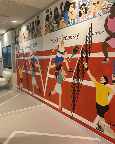 Projet Moët Hennessy Roland Garros 2018 - Groupe ELBA