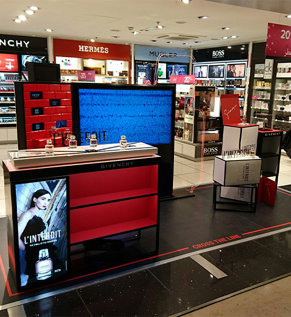 Projet Givenchy L'Interdit Travel Retail - Groupe ELBA