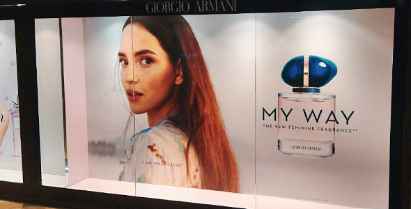 Merchandising Parfum Giorgio Armani Podium My Way - Groupe ELBA