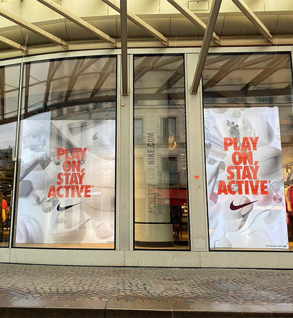 Projet Nike Vitrine Play On Stay Active - Groupe ELBA