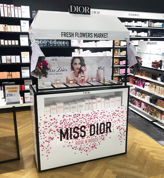 PLV Cosmétique Luxe Dior Display Miss Dior Rose N' Roses - Groupe ELBA