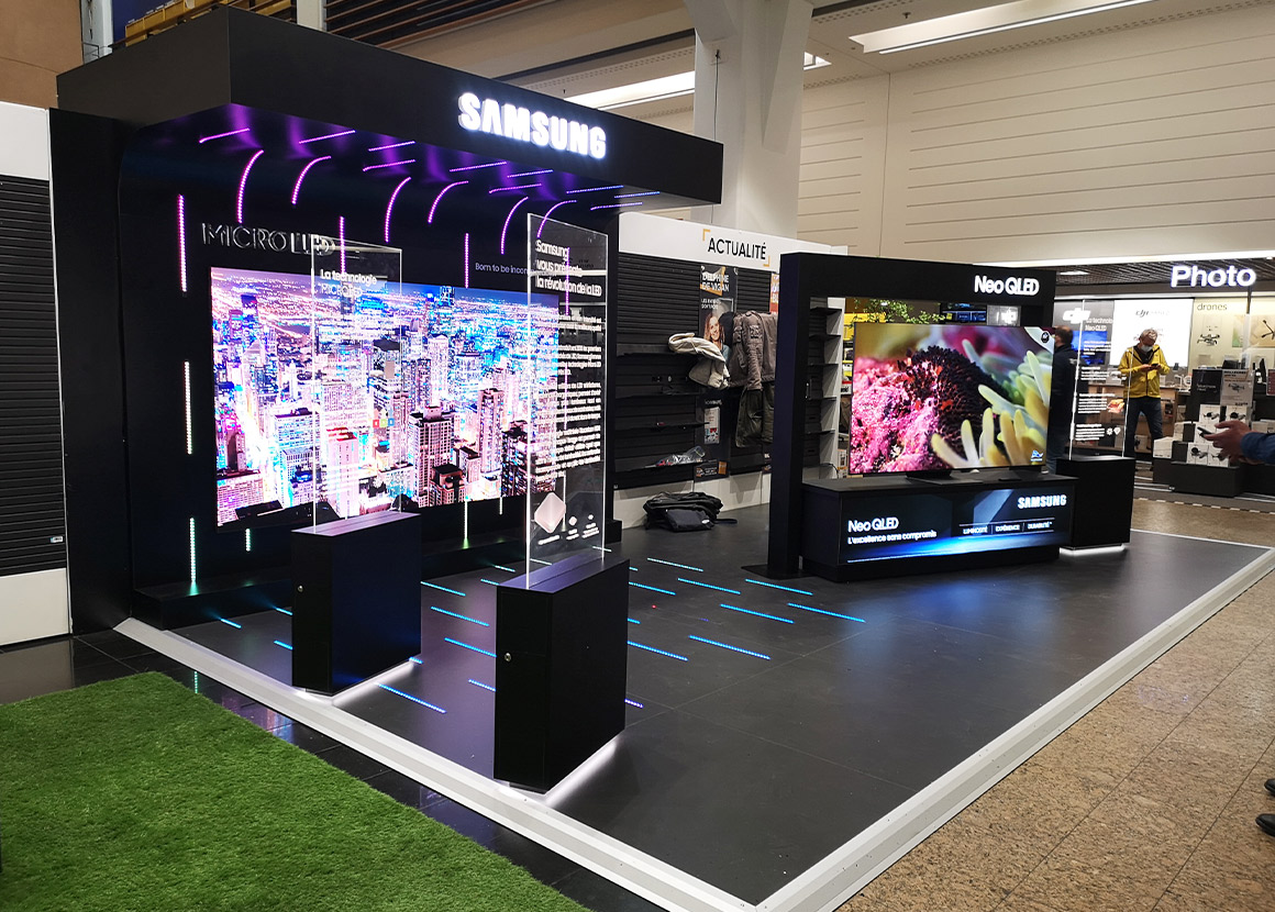 Projet Samsung Stand Micro LED - Groupe ELBA
