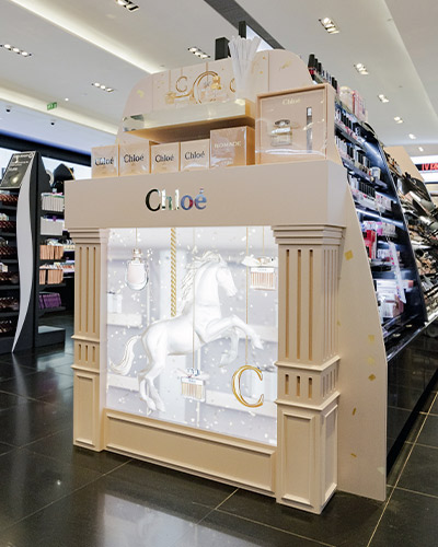 Visual Merchandising Parfum Chloe EDG Chirstmas 2019 - Groupe ELBA