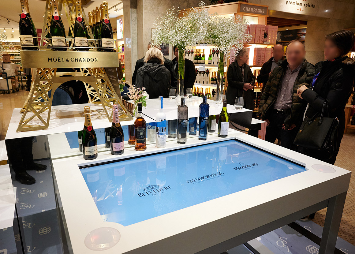 Projet Moët Hennessy Table interactive 2020 - Groupe ELBA