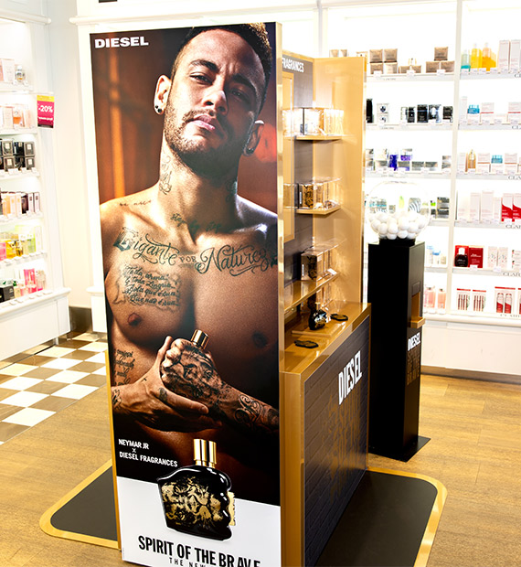Parfum Diesel Triporteur Neymar Travel Retail - Groupe ELBA