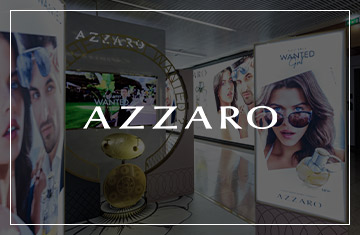 Projet Azzaro Wanted Girl Podium Travel Retail