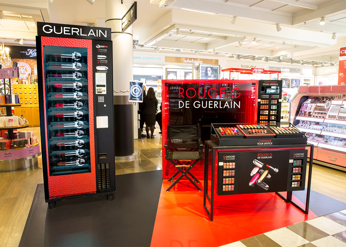 Projet Guerlain Vending Machine Rouge G - Groupe ELBA