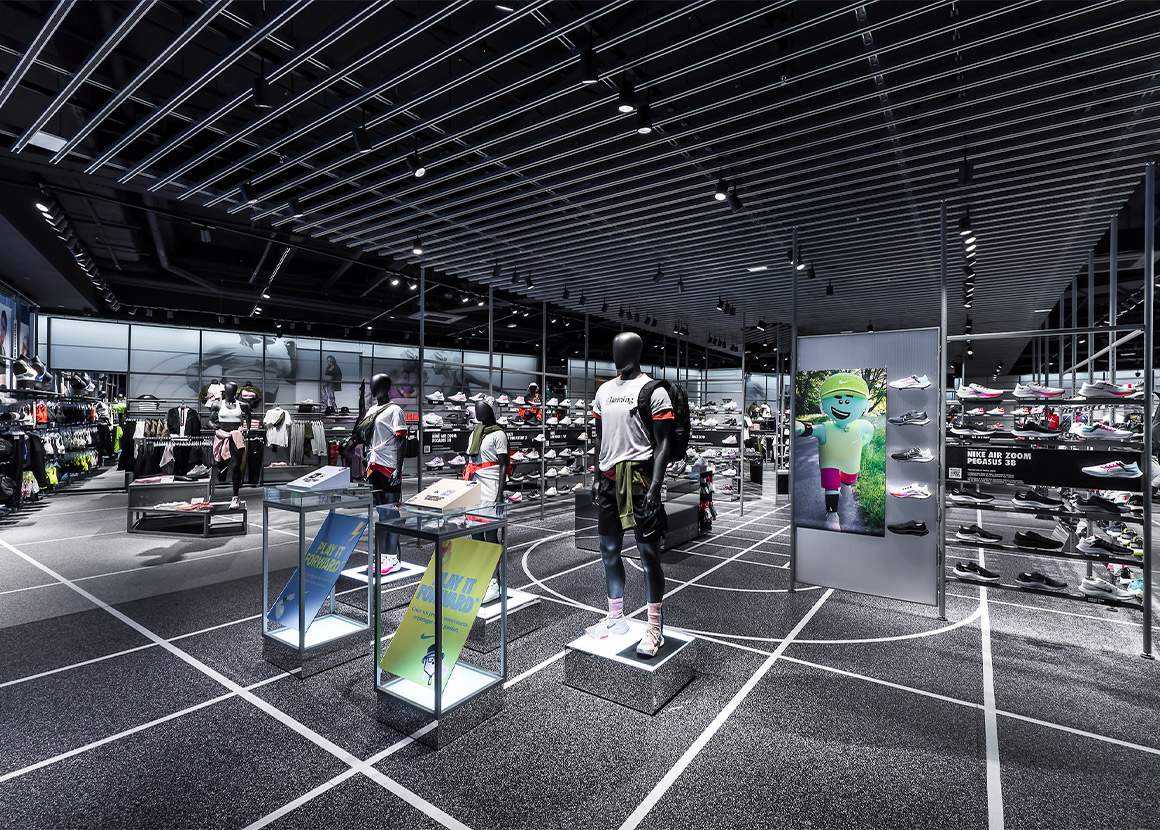 Projet Nike Ouverture Boutique Lyon Part Dieu - Groupe ELBA