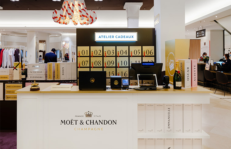 Projet Moët & Chandon L'Atelier Cadeaux - Groupe ELBA