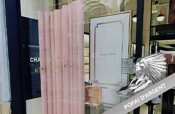 Chanel Coco Mademoiselle POPAI Silver Display Case - Groupe ELBA